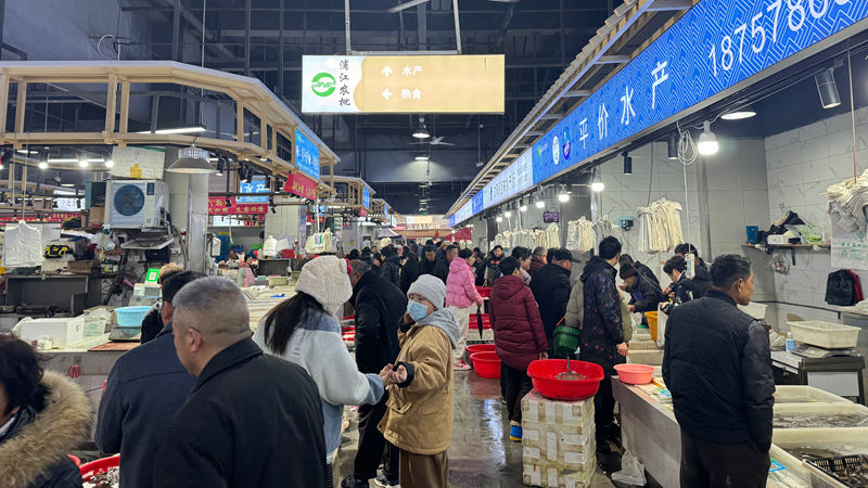 春節將至年味正濃 浦江農批購銷兩旺