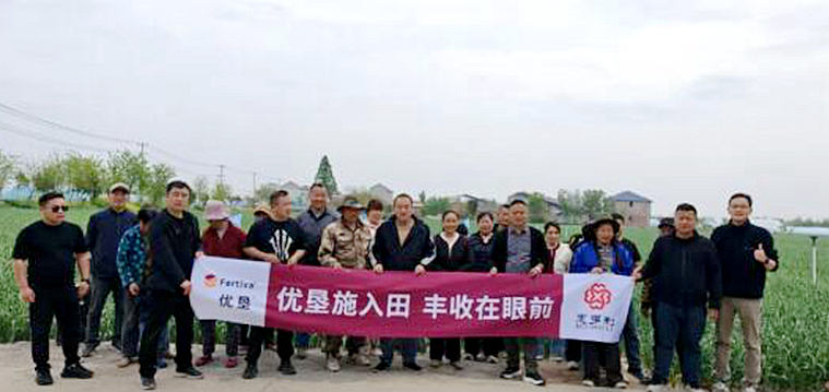 惠多利組織優墾復合肥大蒜示范觀摩會